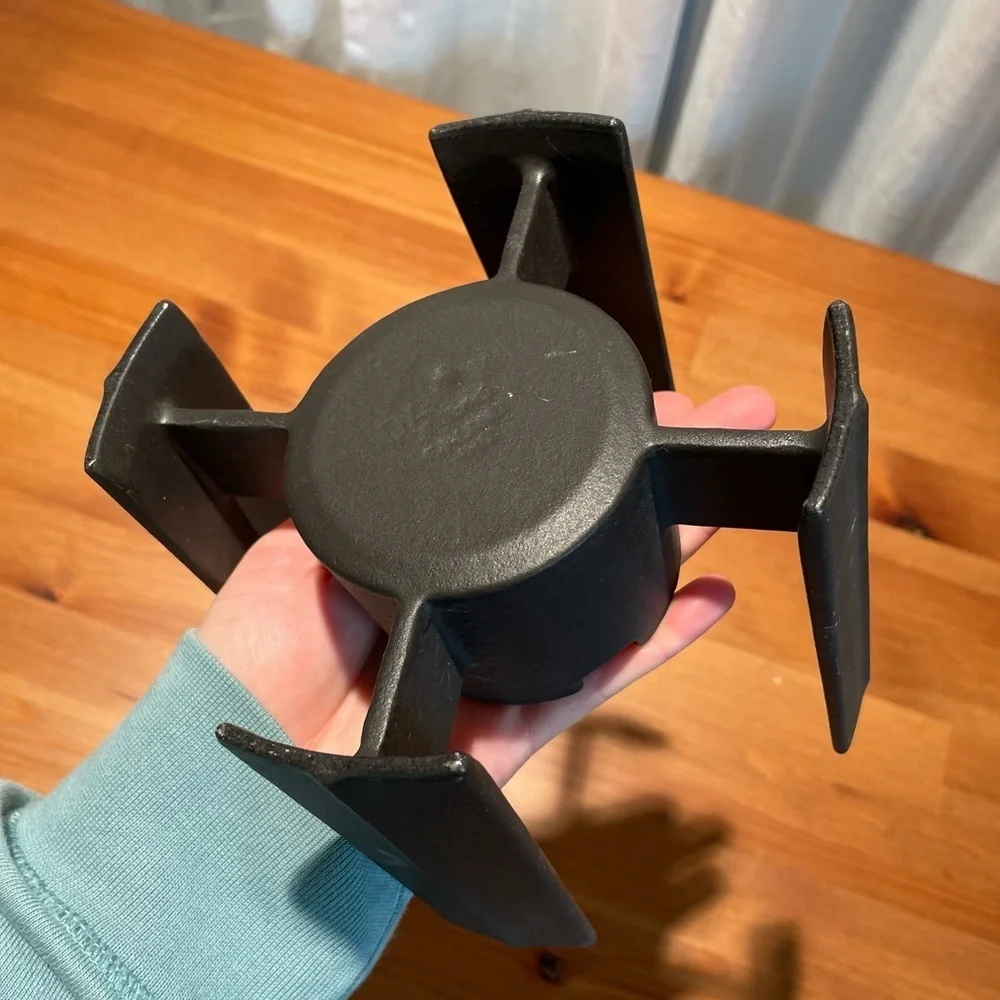 DANSK Vintage MCM Kobenstyle Fondue Base Cast Iron Metal Plant Candle Stand Hold